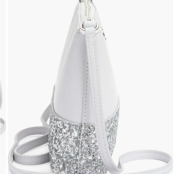 ❣️❣️Kate Spade Silver Crossbody Bag with Glittery Finish - Picture 6 of 6